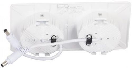 cumpără Corp de iluminat interior LED Market Downlight Square 24W (2x12W), 4000K, LM-008, φ2x88,9mm, White în Chișinău 