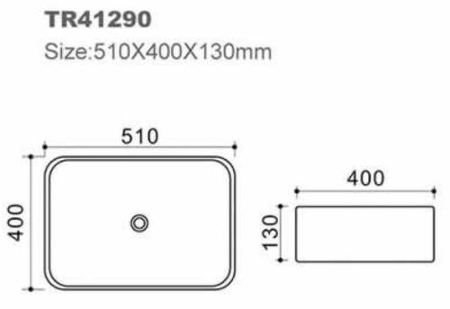 купить Раковина Cerano TR41290 510x400x130 mm в Кишинёве 