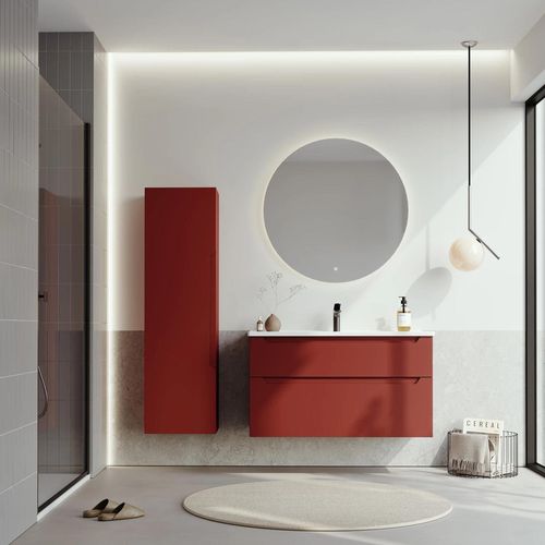 cumpără Dulap pentru lavoar Orka Messina 100 Tuscan Red în Chișinău 