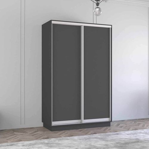 cumpără Dulap Mobildor-Lux Fox uși glisante din PAL (130x60x210H cm) Anthracite în Chișinău 