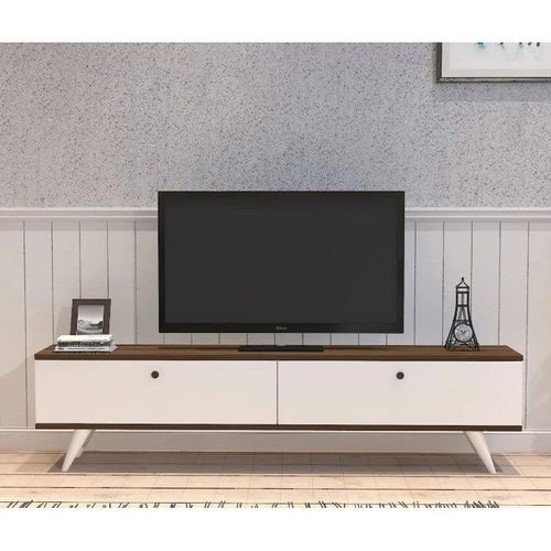 cumpără Comodă TV Trendy Suport TV, Paris, Albnuc, 160x35x25cm în Chișinău 