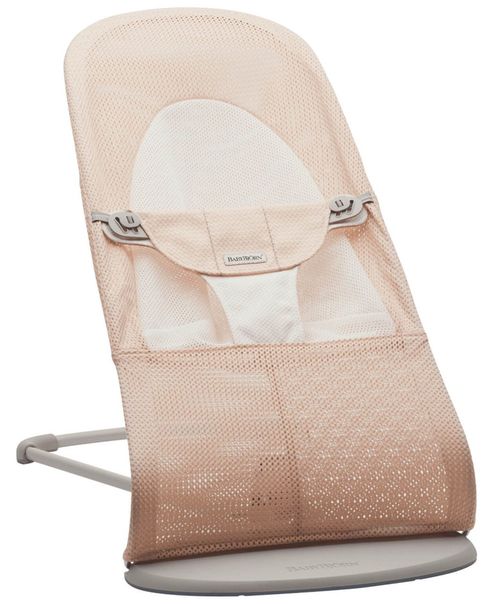 Шезлонг-качалка BabyBjorn Balance Soft Pearly Pink/White, Mesh 