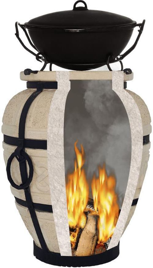 cumpără Ceaun grătar Casa Grill Tandoor Donskoy cu capac rabatabil (CG00595) în Chișinău 