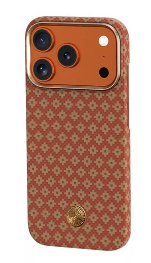 cumpără Husă pentru smartphone Benks ArmorAir ArmorGrid Phone Case Built with Kevlar iP17 Pro (Fortune Orange) în Chișinău 