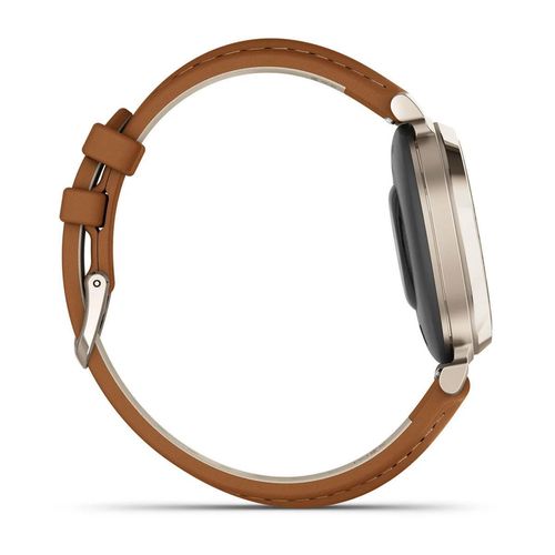 cumpără Ceas inteligent Garmin Lily® 2 Classic, Cream Gold with Tan Leather Band (010-02839-02) în Chișinău 