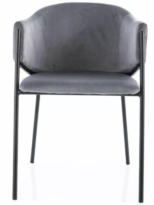 cumpără Scaun Signal Bono velvet szary bl. 14 / czarny stel. în Chișinău 
