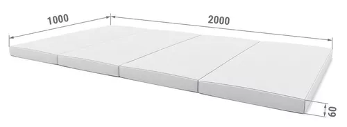 купить Спортивное оборудование Romana (5.078.06) 2x1x0,06m sur спортивный мат в Кишинёве 