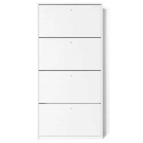 купить Полка для обуви Fabrik Home Тумба для обуви 4 дверцы / 600 белый ясень в Кишинёве 