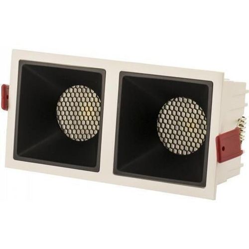 купить Освещение для помещений LED Market Downlight COB Square 24W (12W*2), 4000K, OC-LM-109-2COB, φ167*85*h62mm, White+Black в Кишинёве 
