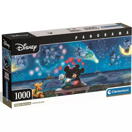 cumpără Puzzle Clementoni 1000 Panorama Mickey and Minnie (39503) în Chișinău 