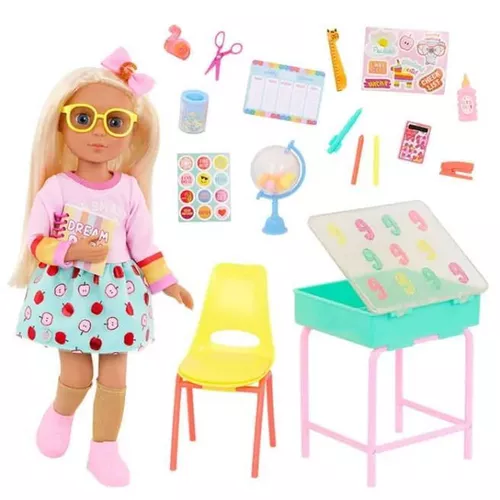 cumpără Păpușă Battat GG51164 Glitter Girls Mallory 35cm cu birou scolar si accesorii, cod 61753 în Chișinău 