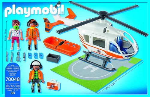 cumpără Set de construcție Playmobil PM70048 Rescue Helicopter în Chișinău 