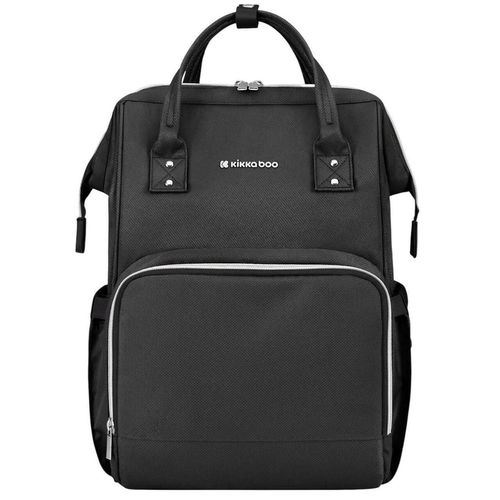 купить Сумка для мам Kikka Boo 31108020111 Geanta pentru carucior Siena 2025 Black Silver в Кишинёве 