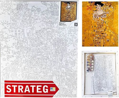 cumpără Tablou pe numere Strateg 57271 Fata abstracta 40x50cm în Chișinău 