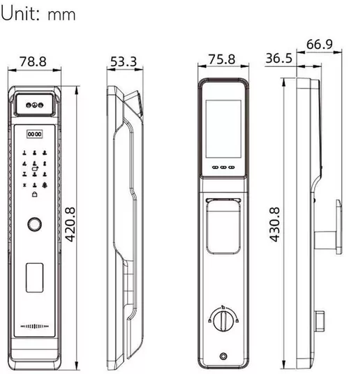 cumpără Lacat inteligent ArtFlame 6591 Full automatic smart lock în Chișinău 