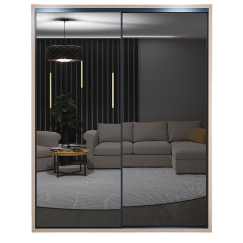 cumpără Dulap Bayro Murano 1800x2300x600 серый камень, купе (608316) în Chișinău 