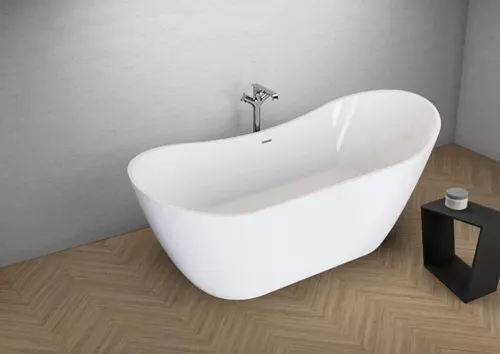 купить Ванна Polimat Abi 180x80 + sifon freestanding (acryl) в Кишинёве 