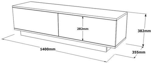 cumpără Comodă TV Trendy FN1-LB 140x38x35cm în Chișinău 
