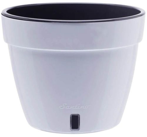 cumpără Ghiveci pentru flori Santino Asti (18.0L, Alb/Negru) în Chișinău 