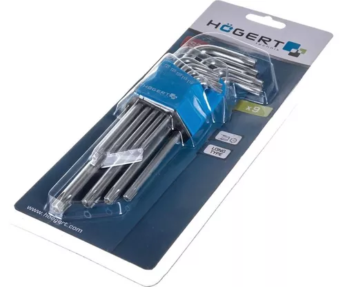 купить Набор ручных инструментов Hoegert Set chei cu profil TORX 9 buc. HT1W830 в Кишинёве 