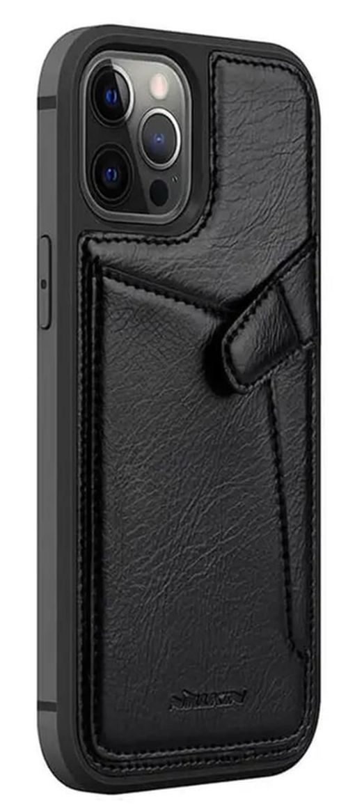 cumpără Husă pentru smartphone Nillkin Leather Aoge iPhone 12 Pro Max, Black în Chișinău 