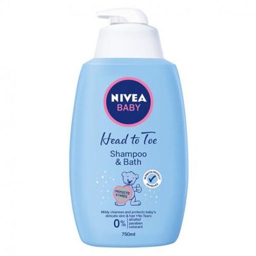 Пенка-шампунь для тела и волос Nivea Baby 750 мл 