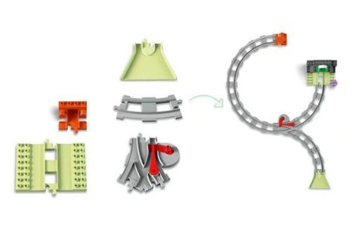 cumpără Set de construcție Lego 10425 DUPLO Supliment Tunel și șine feroviare în Chișinău 