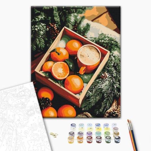 cumpără Tablou pe numere BrushMe RBS1022FC 30x40cm (fără cutie) Aroma sărbătorilor în Chișinău 