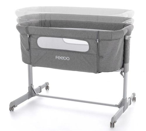 cumpără Leagăn Feedo 925112 Patut co-sleeper pliabil 2in1 Gri în Chișinău 