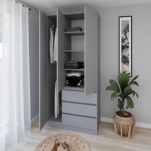 купить Шкаф Smartex (15864) N15 100cm Grafit в Кишинёве 