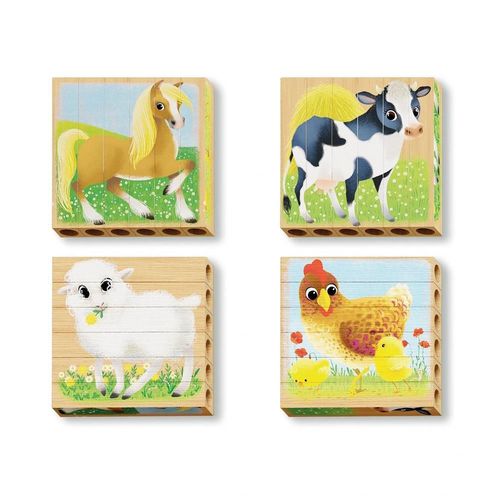 cumpără Puzzle Quercetti Q80712 Four Puzzle Animale Ferma Bio în Chișinău 