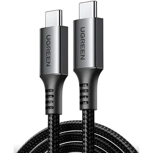 купить Кабель для моб. устройства Ugreen 15374 Type-C to Type-C 3A 60W 2M, Black Gray, US567 в Кишинёве 