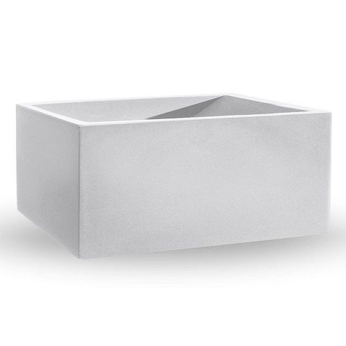 cumpără Jardiniera ghiveci de exterior LYXO COSMOS BIANCO flower box H 40cm x L 80cm max 36kg CA320-CM0080-000 (Jardiniera ghiveci pentru flori) în Chișinău 