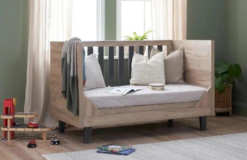 купить Кроватка Tutti Bambini 211081/3695 3 in 1 Como Oak & Slate Grey в Кишинёве 