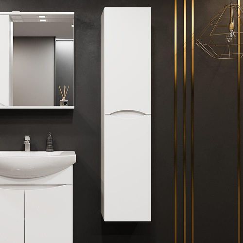 купить Шкаф-пенал Bayro Elara 350x1600 универсальный белый мат, подвесной в Кишинёве 