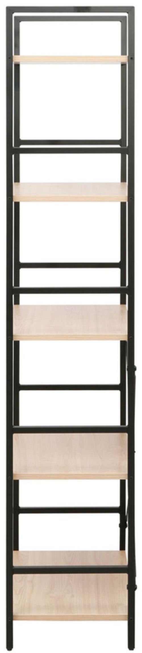 купить Офисный стеллаж Deco Columbus 5 nivele 63x30x158H Oak/Black в Кишинёве 