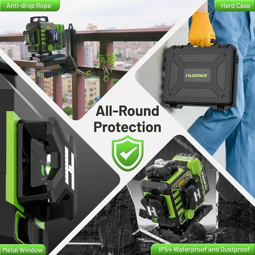 купить Нивелир лазерный Huepar W04CG 4D в Кишинёве 