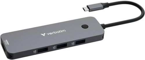 купить Переходник для IT Verbatim VER_32151, CMH-08, 8-in-1 USB-C Pro Multiport Hub в Кишинёве 