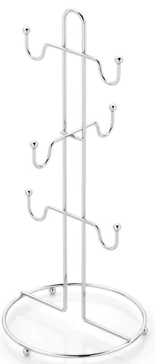 купить Аксессуар для кухни Teknotel JM303 Suport pentru pahare 34x15cm, metal alb в Кишинёве 