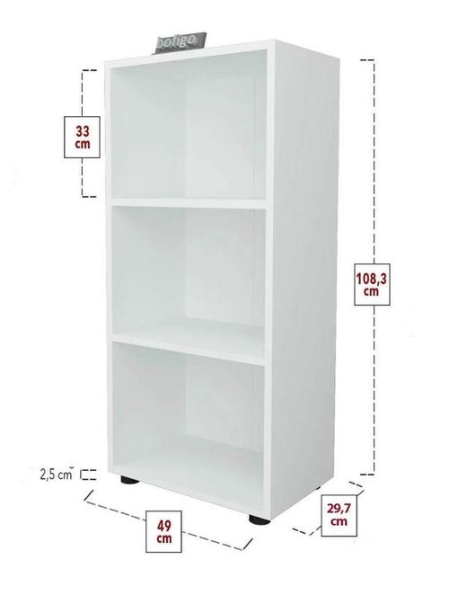 купить Офисный стеллаж Nex Home Folder, 49x30x108 cm, Белый  (13-23-01) в Кишинёве 