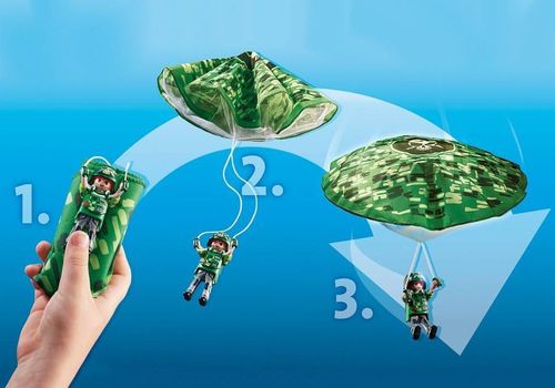 купить Конструктор Playmobil PM70569 Police Parachute Search в Кишинёве 