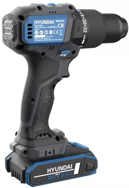 cumpără Șurubelnița Hyundai HD20X-60TT Masina de gaurit/insurubat cu percutie 60Nm 20V Bl în Chișinău 
