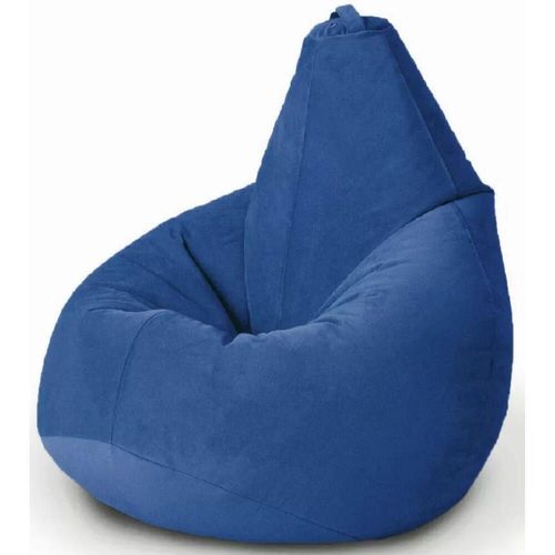 cumpără Fotoliu BeanBag BeanBag BM6070, Кресло Груша из велюра Standart, с двойным чехлом, XXL, Синий în Chișinău 