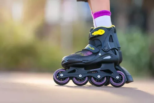 купить Роликовые коньки Powerslide 880326 Playlife, Joker Yellow Glow Combo (31-34) в Кишинёве 