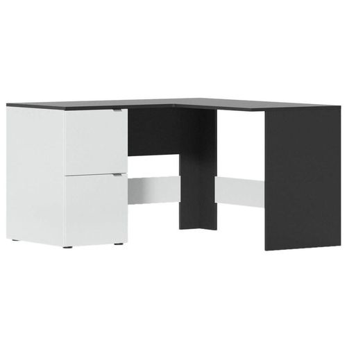 купить Офисный стол Fabrik Home Матео угловой черный ясень\белый ясень, письменый в Кишинёве 