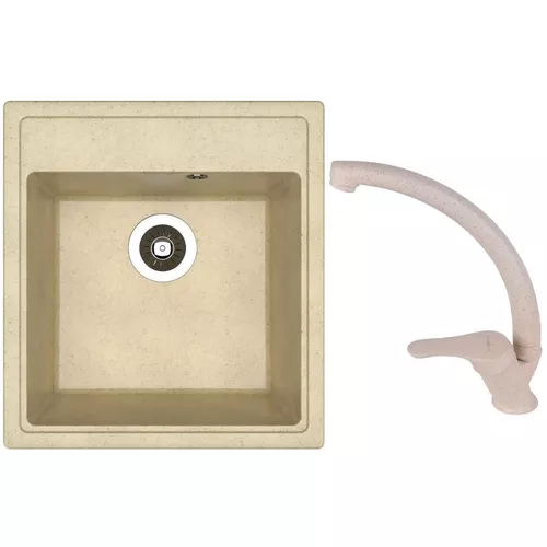 cumpără Chiuvetă bucătărie cu bateria Dr.Gans Nika 470 + SanDonna F 1069 bej în Chișinău 