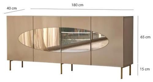 купить Комод Trendy Lago, Bronz, Aur (GTR001213) в Кишинёве 