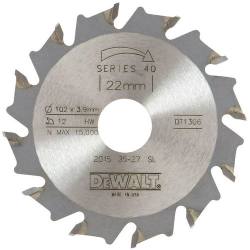 cumpără Disc de tăiere DeWalt DT1306-QZ Freza disc HM 102mm, grosime 3,9mm, gaura interioara 22mm, 12 dinti în Chișinău 