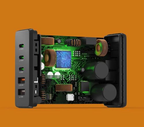 купить Зарядное устройство сетевое Hama 201978 5-Port USB Charging GaN 3xUSB-C 2xUSB-A PD 140W в Кишинёве 