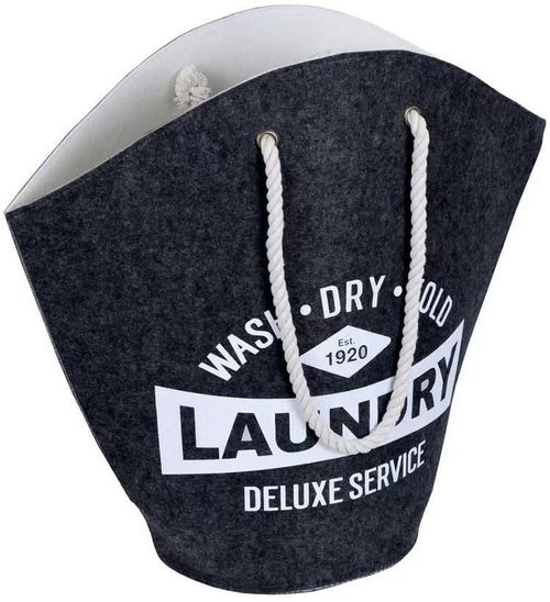 cumpără Coș pentru rufe Bisk 07972 Cos p/u albituri din textil negru în Chișinău 